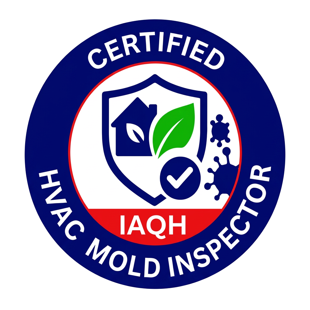 Certified IAQH HVAC Mold Inspector badge