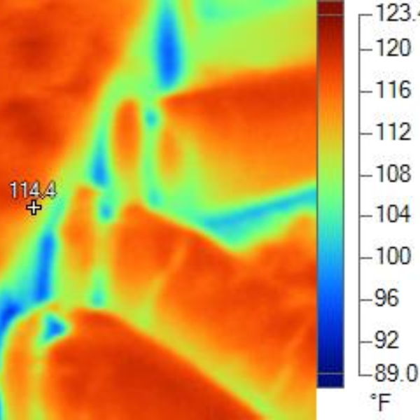 Infrared camera revealing energy loss